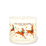 Bath and Body Works Tis the Season 3 Wick Scented Christmas Candle New with Lid