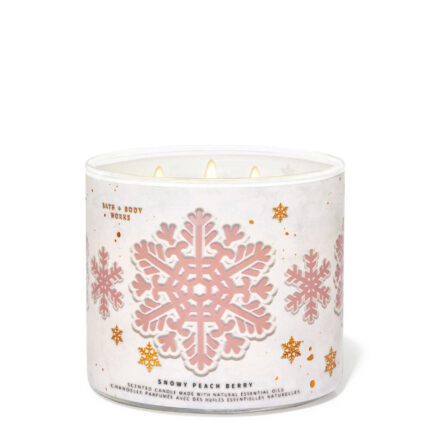 Bath & Body Works Snowy Peach Berry Scented Candle 411 G