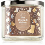 Bath & Body Works Hot Cocoa & Cream Scented Candle with Essential Oils 411 G