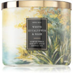 Bath & Body Works White Eucalyptus & Sage Scented Candle 411 G
