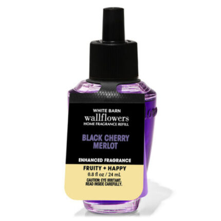 Bath and Body Works Wallflower Refill Bulbs Black Cherry Merlot 0.8 fl oz / 24 ml
