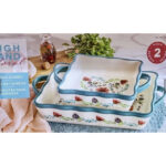 Over & Back Highland Floral Oven-to-Table Set 2-Pack