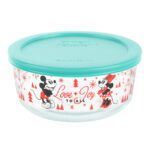 Disney Christmas Pyrex 8 Pieces Glass Food Storage - Image 6