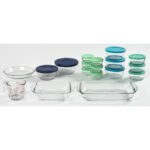 Anchor Hocking 32 Pc Bake & Store Glass Set with SnugFit™ multicolor lids - Image 2