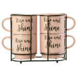 Azzure Stackable Rise and Shine Mugs - Set of 4