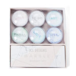 OCS Designs, Notepads and Notebooks, GeoMarble Magnet, 6 Ct