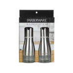 Farberware 11 Oz. 2 Pc Oil & Vinegar Bottle Set - Silver