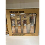 B & B Bread & Butter Acacia marble 4 Piece Cheese Tool Set