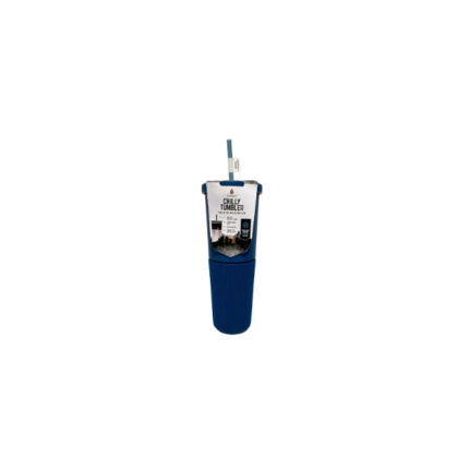 MANNA, TRIBECA CHILLY TUMBLER STAINLESS STEEL WITH BLUE SILICONE SLEEVE 32oz