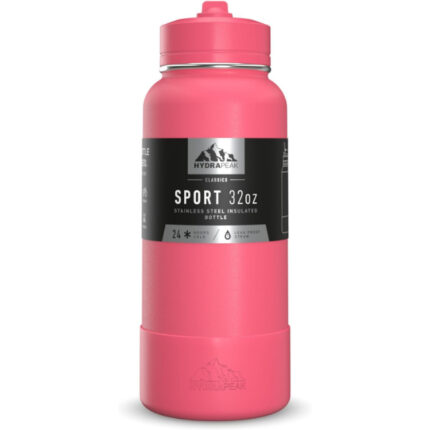 Sport, Stainless Steel Insulated Bottle (Neo Crush), 24 Hours Cold, Leak Proof Straw 32 Oz