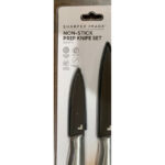 Sharper Image 4-Piece Non-Stick Stainless Steel Ergonomic Handle Prep Knife Set