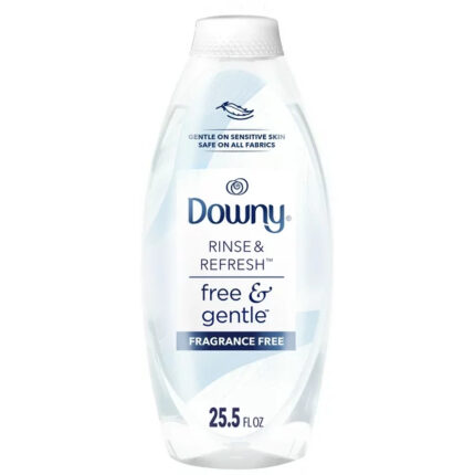 Downy Rinse & Refresh Free & Gentle Laundry Odor Remover and Fabric Softener, Fragrance Free, No Dyes or Heavy Perfumes