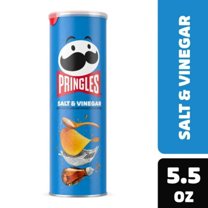 Pringles Salt and Vinegar Potato Crisps Chips