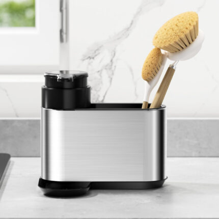 OriwarE Kitchen Sink Caddy, Sliver & Black